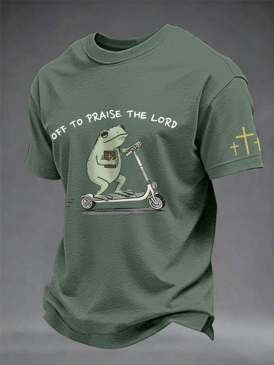 Männer machen sich auf den Weg, um die Herren zu loben