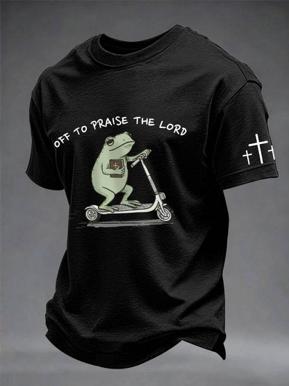 Männer machen sich auf den Weg, um die Herren zu loben