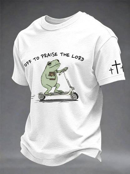 Männer machen sich auf den Weg, um die Herren zu loben