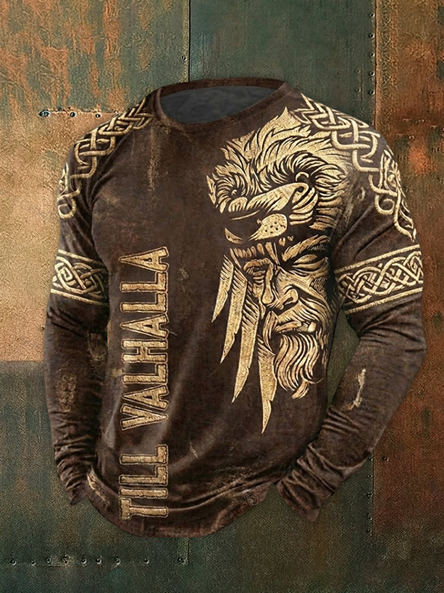 Herren-Viking-T-Shirt mit langen Ärmeln