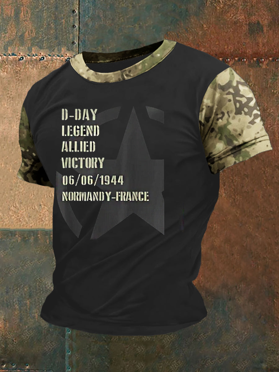 Herren D-Day Legende 1944 Invasion Normandie Militär WW2 Klassisches T-Shirt
