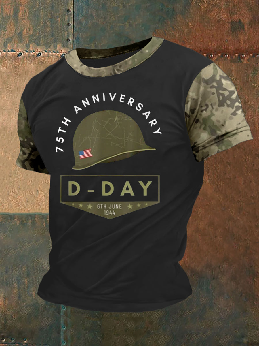 Herren D-Day 75. Jahrestag-WWII Memorial Klassisches T-Shirt