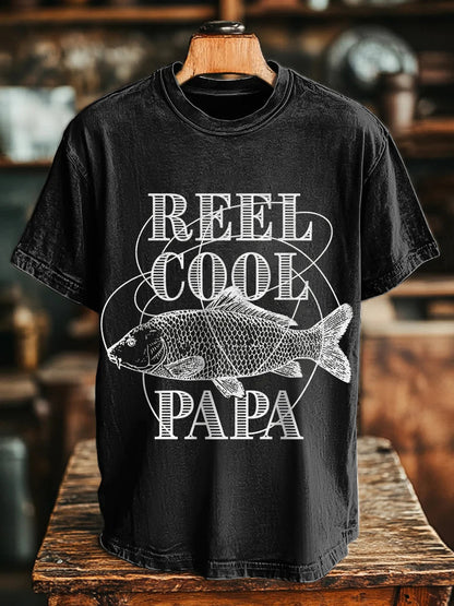 Unisex Rolle coole Papa Angeln T-Shirts