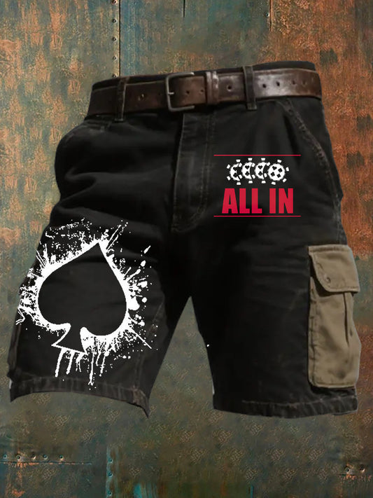 Herren-Retro-Poker-Kunst-Lässige Shorts