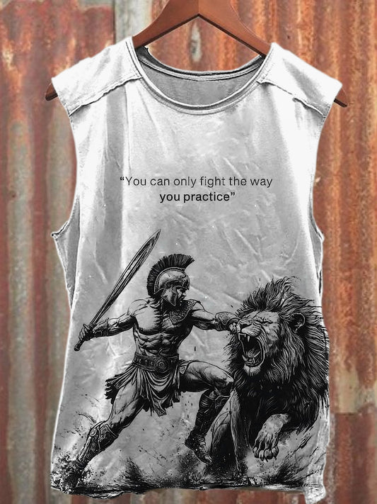 Herren-Lässiges Wrestlings-Print-Trägerhemd