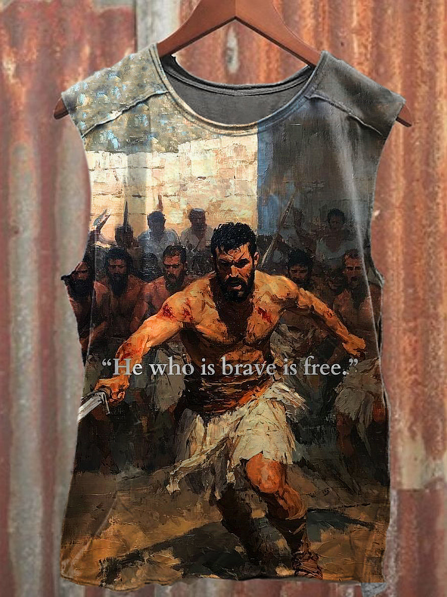 Herren Casual Lustige Wörter Bedrucktes Tank Top
