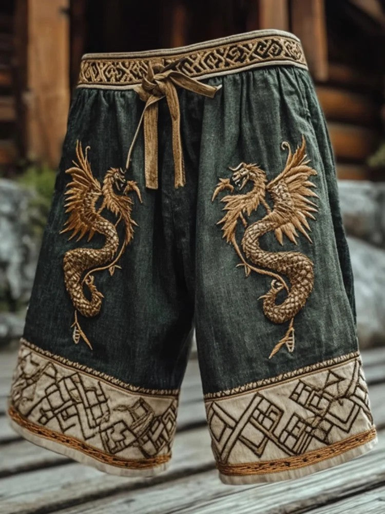 Herren-Viking-Shorts mit Druck