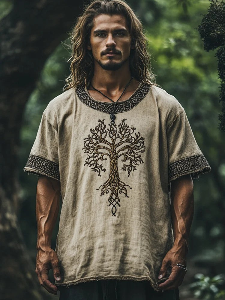 Herren-Viking-Shirt mit Druck