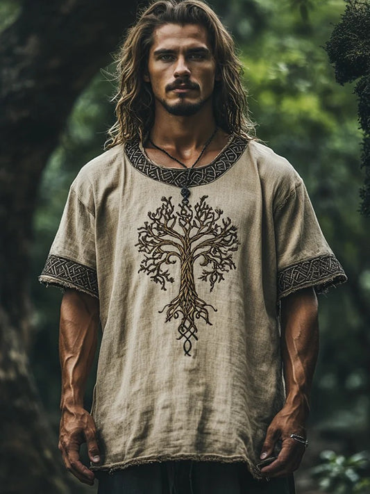 Herren-Viking-Shirt mit Druck