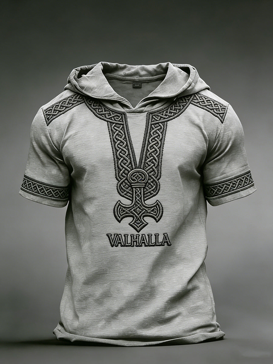 Herren-Viking-Hoodie-T-Shirt