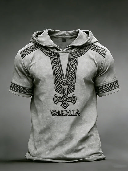Herren-Viking-Hoodie-T-Shirt