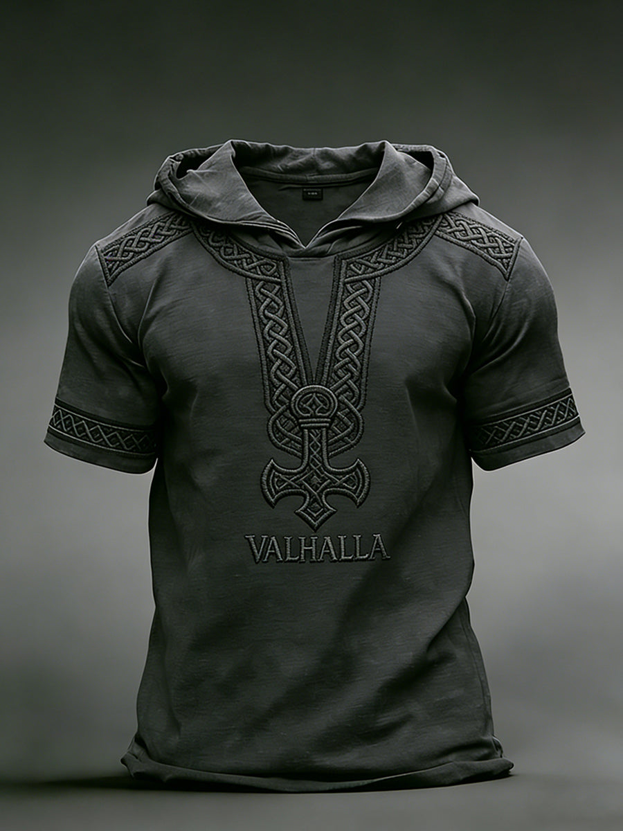 Herren-Viking-Hoodie-T-Shirt
