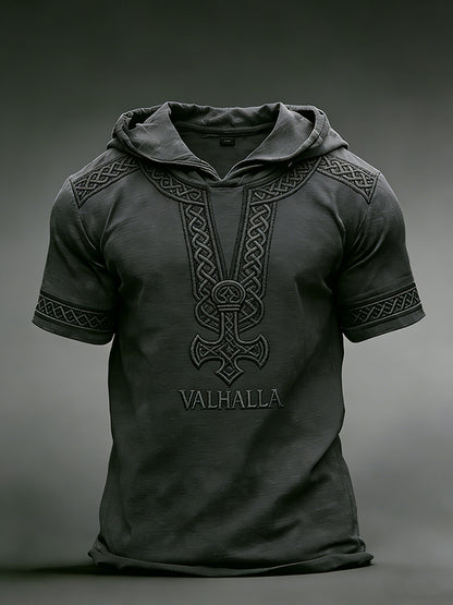 Herren-Viking-Hoodie-T-Shirt