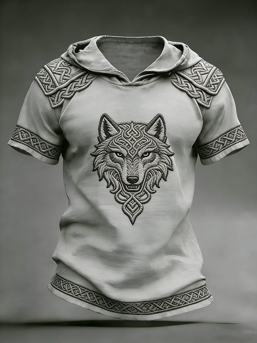Herren-Viking-Hoodie-T-Shirt