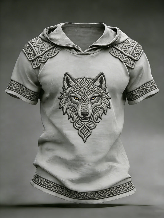 Herren-Viking-Hoodie-T-Shirt
