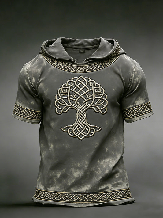Herren-Viking-Hoodie-T-Shirt
