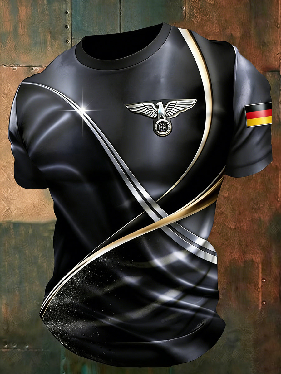 Herren-Deutschland-T-Shirt mit kurzen Ärmeln