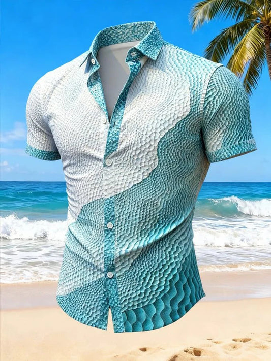 Herren-Kurzarm-Hemd im Urlaubs stil
