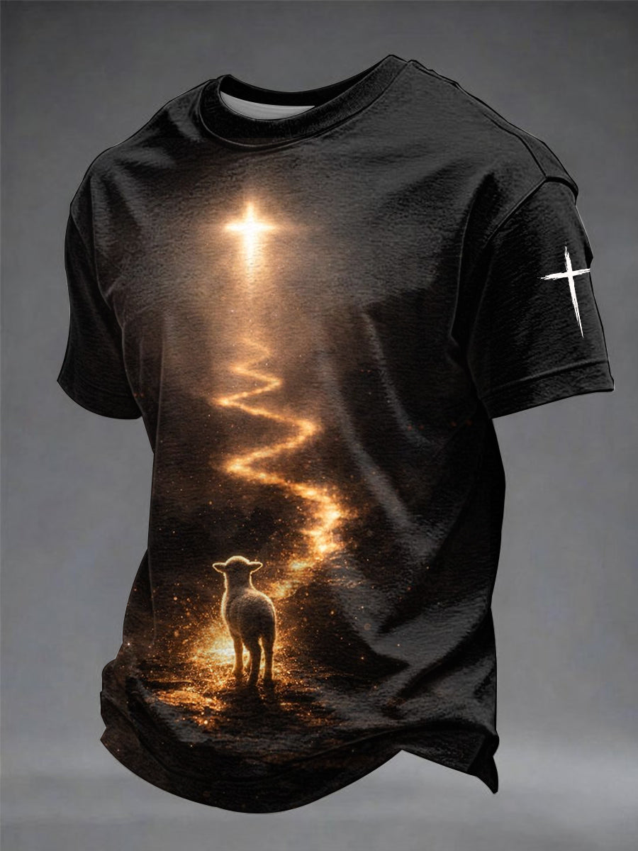 Bedrucktes T-Shirt für Männer mit Glauben