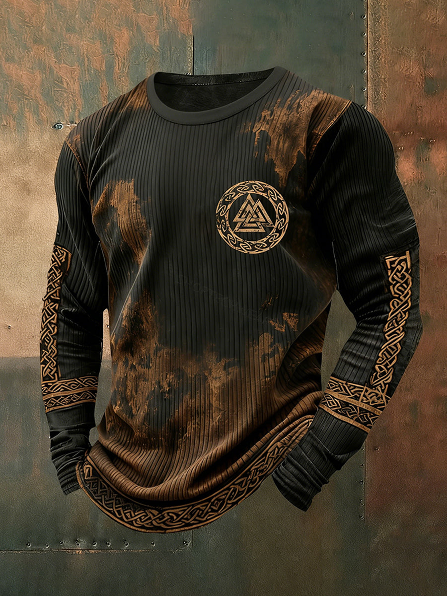 Herren-Viking-T-Shirt mit langen Ärmeln