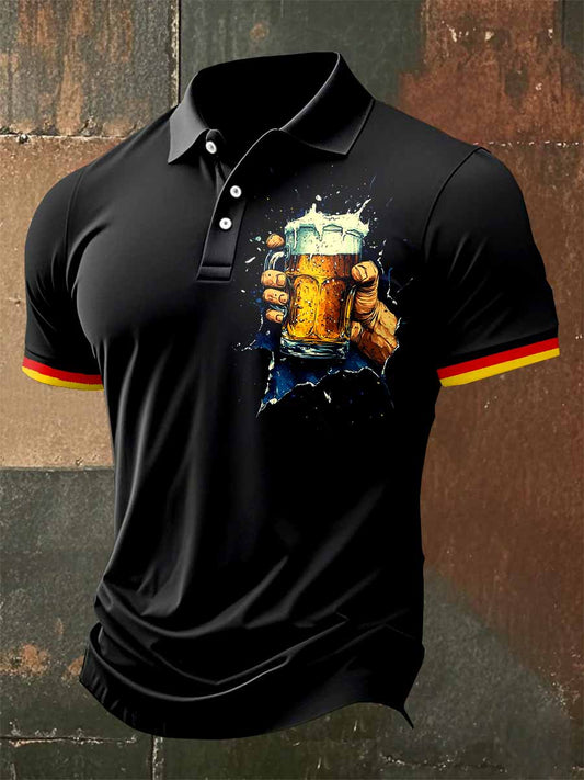 Poloshirt Mit Oktoberfest-Drucken Für Herren