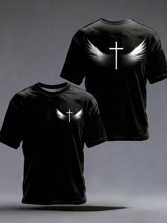 Herren-T-Shirt mit Glaubensmotiv