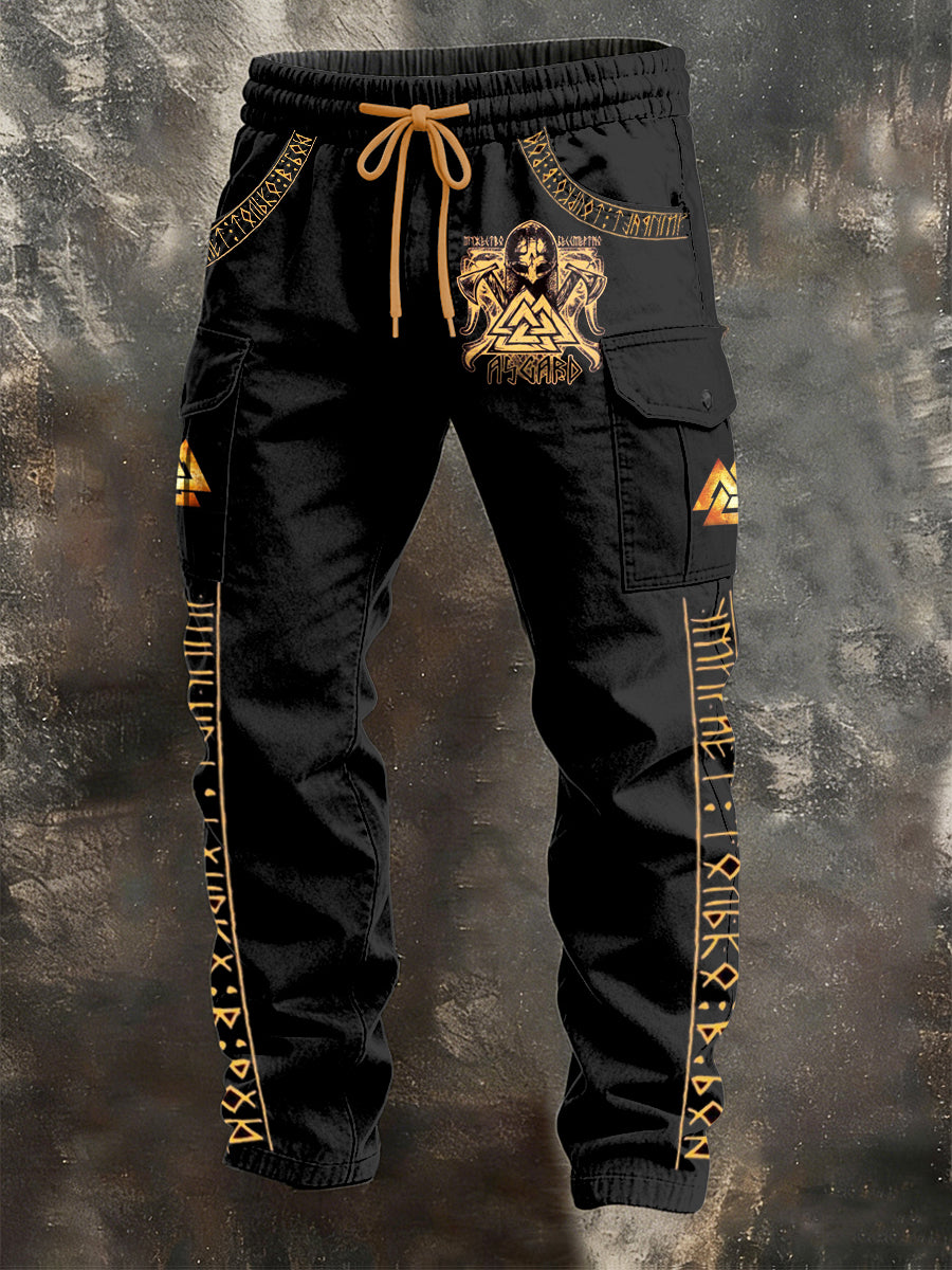 Herren Retro Urlaub Business Kunstprint Freizeit Berufsbekleidung Hose