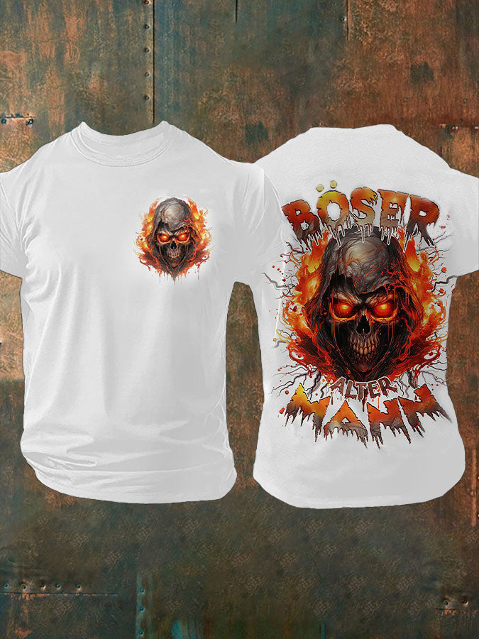 Herren T-Shirt mit BÖSER ALTER MANN-Print