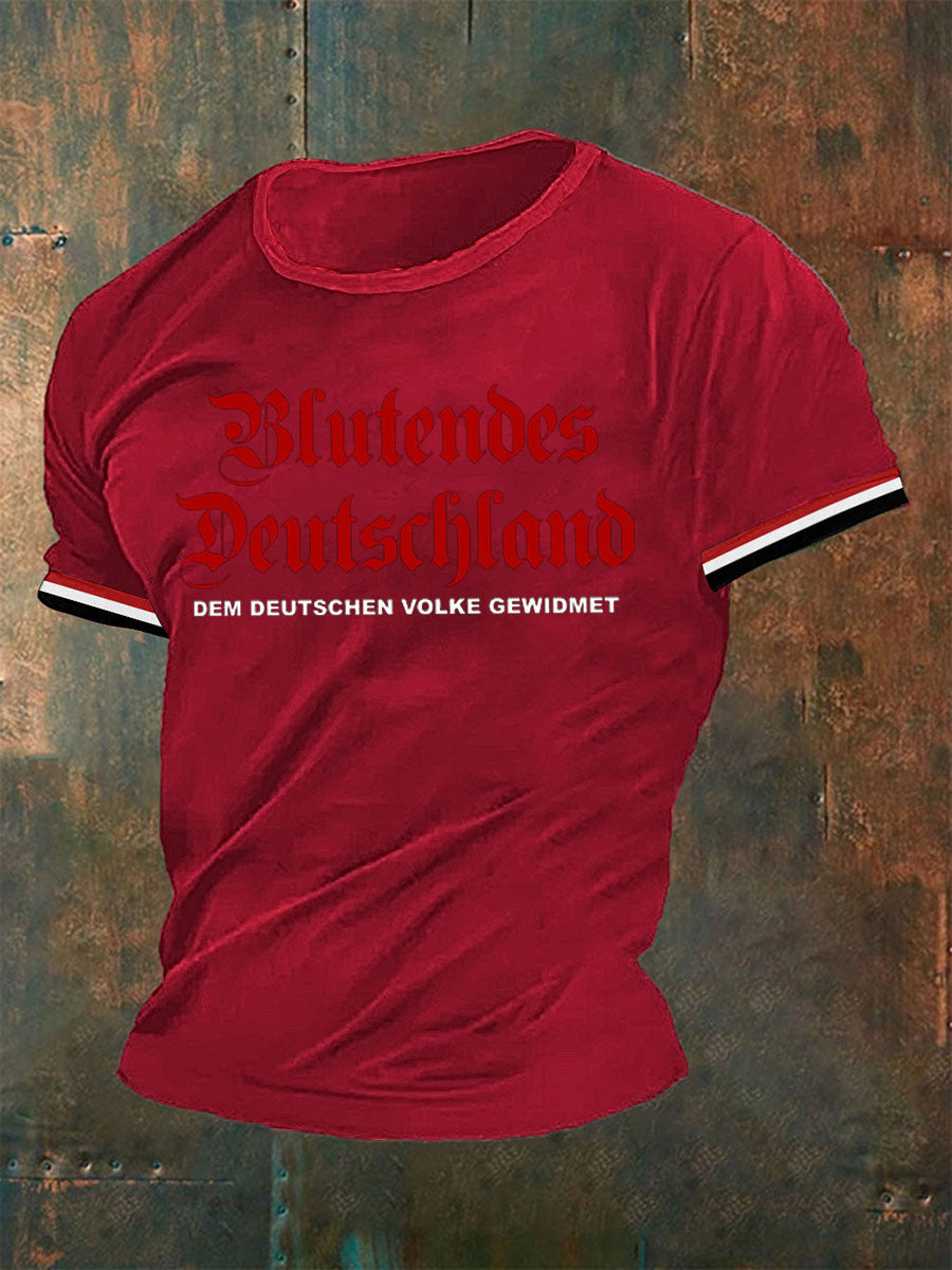 Deutschland bedrucktes T-Shirt für Männer