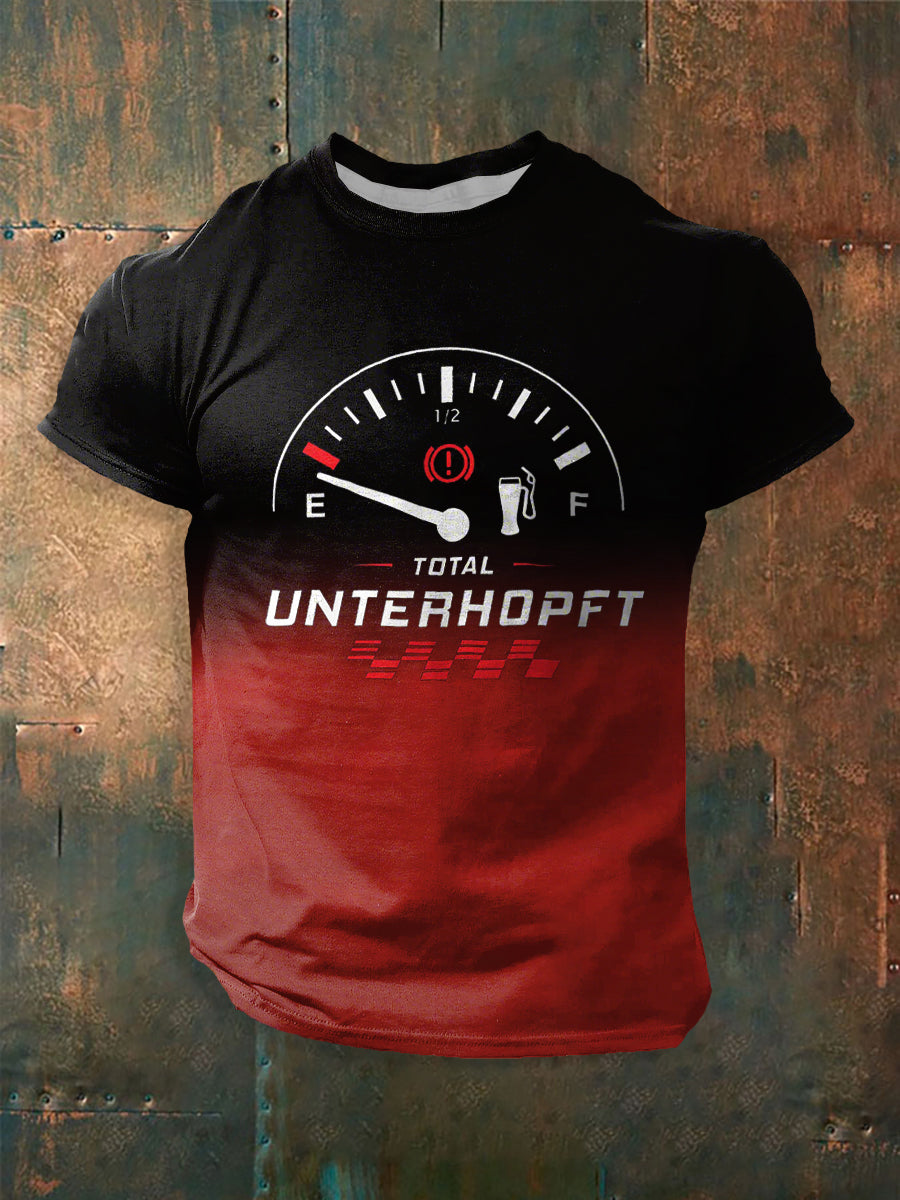 Herren-Männertag-Print-Kurzarm-T-Shirt