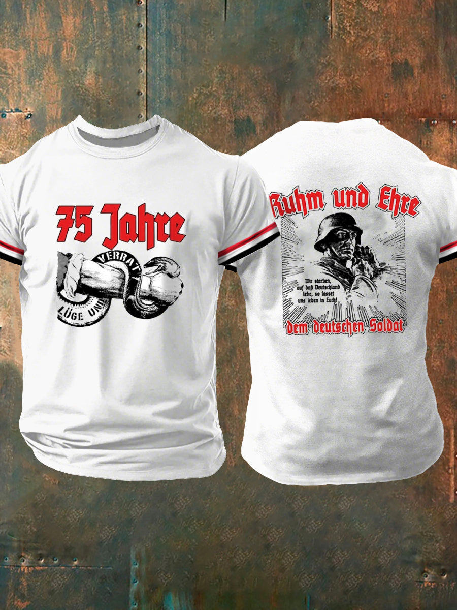 Herren Operation Barbarossa bedrucktes Kurzarm-T-Shirt