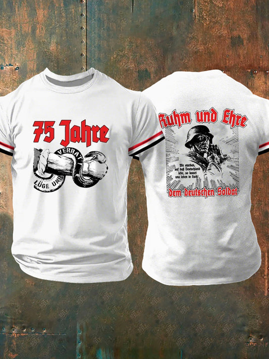 Herren Operation Barbarossa bedrucktes Kurzarm-T-Shirt