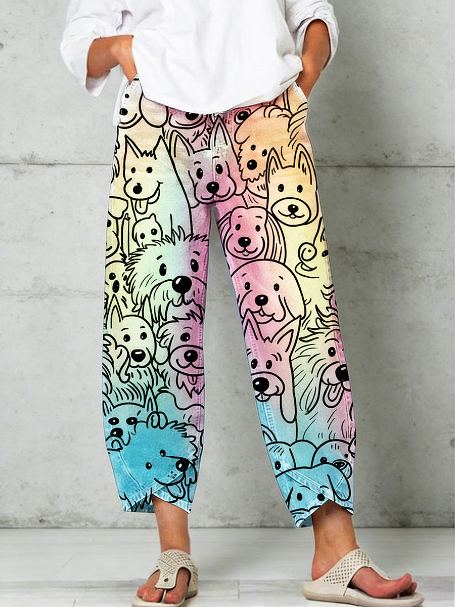 Damen-Tier-Kunst-Druck-Hose