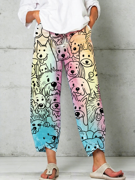Damen-Tier-Kunst-Druck-Hose
