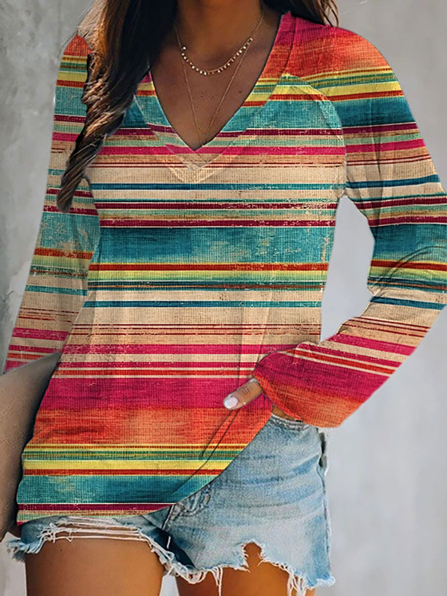 Damen-Cinco-de-Mayo-Print-Lässiges T-Shirt