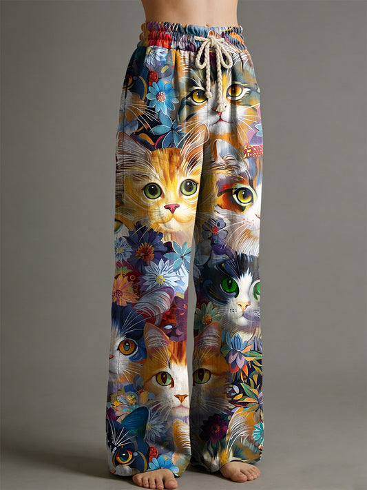 Damenhose mit Tiermotiv-Print