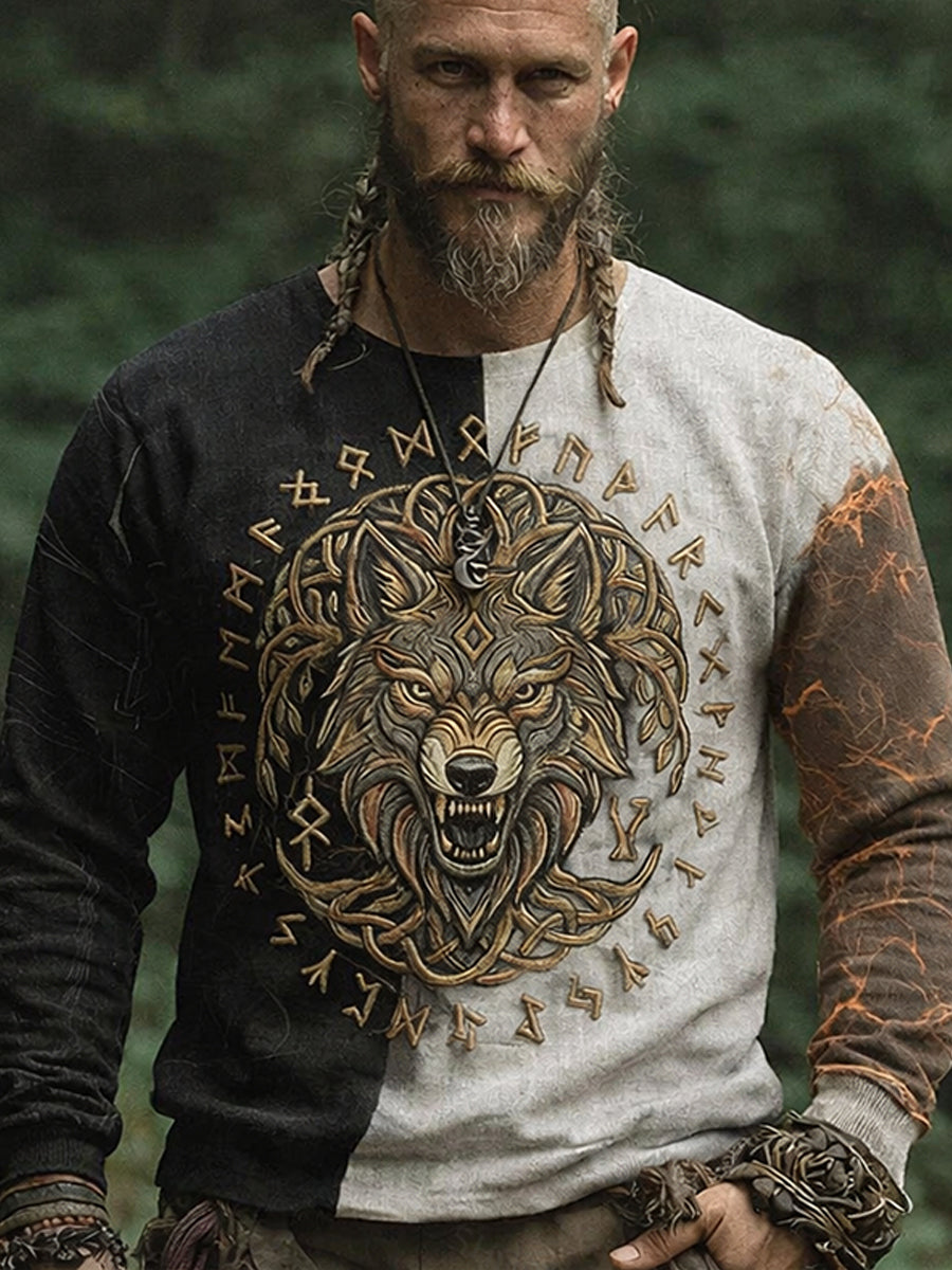 Herren Viking Lang ärmel iges T-Shirt