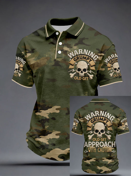 Männer warnen mürrische alte Git-Annäherung mit Vorsicht