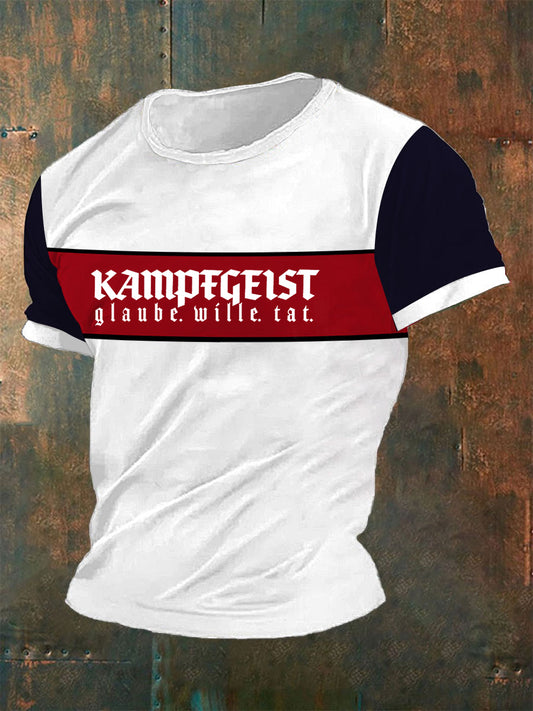 Herren Glaube.Wille.Tat T-Shirt mit kurzen Ärmeln
