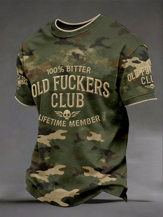 T-Shirts für Herren '100% Bitter Old Fuckers Club'