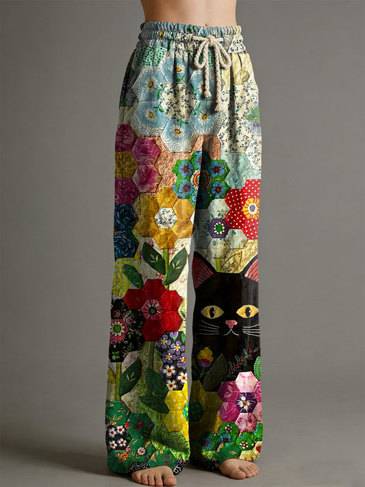 Damenhose mit Tiermotiv-Print