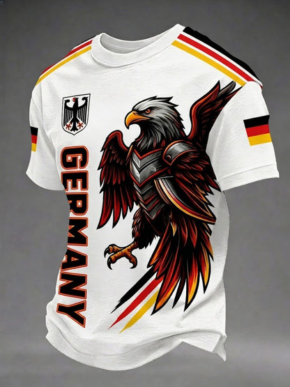 Herren-Fußball-T-Shirt mit Deutschland-Print