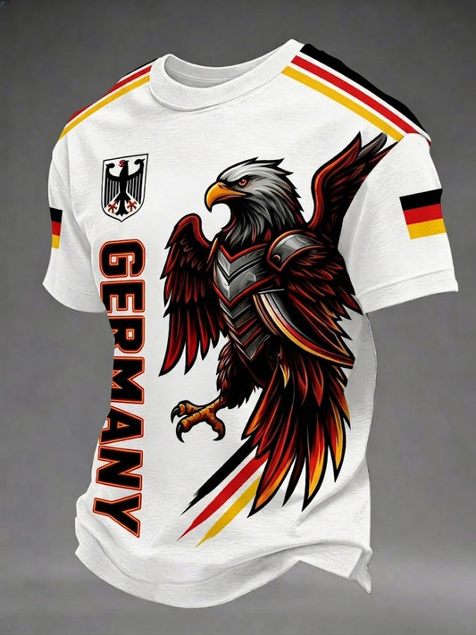 Herren-Fußball-T-Shirt mit Deutschland-Print