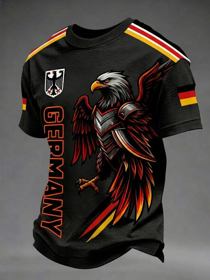 Herren-Fußball-T-Shirt mit Deutschland-Print