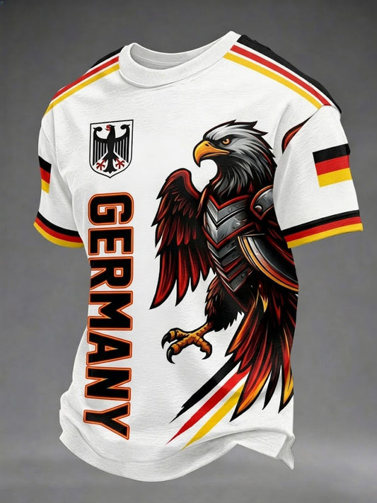 Herren-Fußball-T-Shirt mit Deutschland-Print