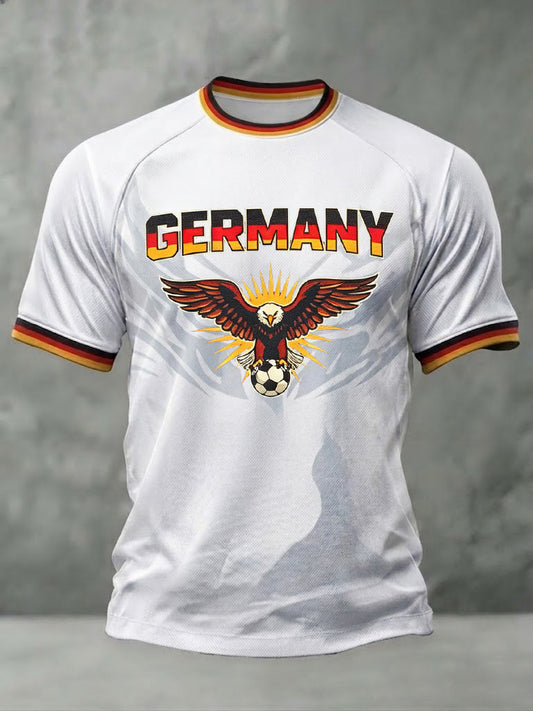 Herren-Fußball-T-Shirt mit Deutschland-Print