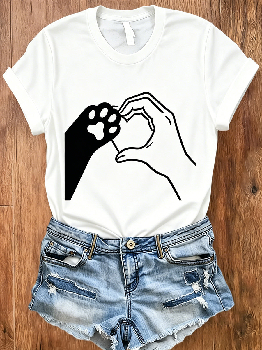 Frauen Tier druck T-Shirt