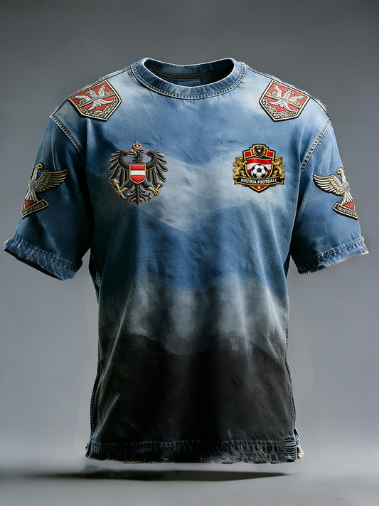 Retro österreichischer Kunstdruck Lässiges T-Shirt