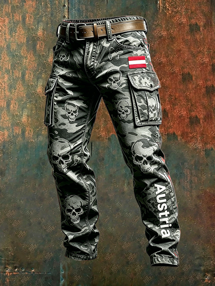 Herren-Cargo hosen mit Tarnmuster