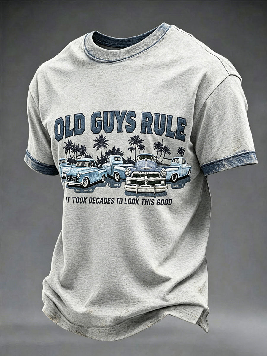 Herren-Old-Guys-Rule-T-Shirts